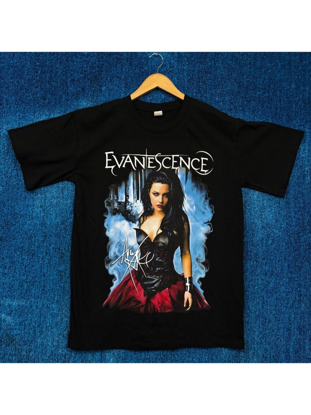 Evanescence Amy Lee Fallen Album Poster Inustrial Rock Tee L